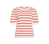 Vila Dalo O-neck Stripe Knit Short Sleeve Sweater Blanc 2XL Femme