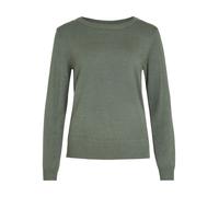 VILA Femme Viril O-Neck L/S Knit Top - Noos Pull-Over, Laurel Wreath, M