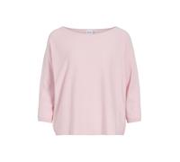 Vila Sleeve Knit Vimalu Top Noos Boatneck à Manches 3/4 en Tricot, Rose, M Femmes