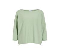 Vila Sleeve Knit Vimalu Top Noos Boatneck à Manches 3/4 en Tricot, Vert fumé, L Femmes
