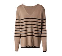 VILA Pull-over 'VIOstria' brocart / noir, Taille XXL