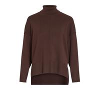 Vila Viostria Rollneck L/S Knit Top-Noos Pull-Over, Chocolat, S Femme
