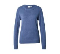 VILA Femme Viril O-Neck L/S Knit Top - Noos Pull-Over, Bleu Foncé, S