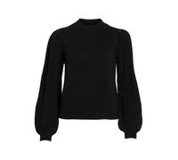 Vila Ril Balloon High Neck Sweater Noir L Femme