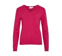 Vila Neck Knit Top Viril Noos Haut tricoté à col en V L/S, Jazzy, S Femme