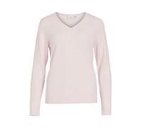 Vila Pull-over Viril Noos - col en V, manches longues - Rose M Femme