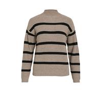 VILA Pull-over 'VIRIL' taupe / noir, Taille L