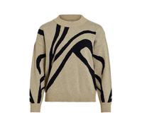VILA Pull-over 'VITif' beige chiné / noir, Taille XXL