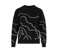 VILA Pull-over 'VITif' noir / blanc, Taille S