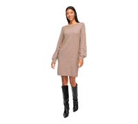 Vila Ril Long Sleeve Short Dress Beige 2XL Femme