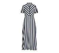 VILA Robe-chemise bleu nuit / blanc, Taille 38
