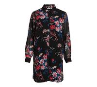 VILA Robe-chemise 'Josefina' bleu cyan / menthe / noir / blanc, Taille 34