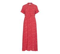 VILA Robe-chemise 'VIAya' rouge / blanc, Taille 38
