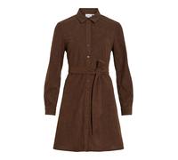 VILA Robe-chemise 'VIELSA' marron, Taille 34