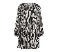 Vila Robe Courte L/S Vifini-Noos Mini, Noir 3, 54 Femme