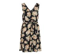 VILA Robe d’été 'Eve' beige / chamois / vert clair / noir, Taille 40