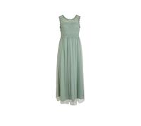 Vila Robe Maxi Femme Dentelle, Green Milieu/Détails : élastique, 40