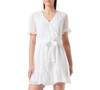 Vila Robe d'été Vimichelle S/S Belted pour Femme, Blanche-Neige, 40