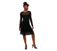 Vila Robe en Dentelle Vikalila L-S Noos, Noir, M Femme 2XL