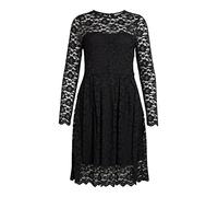Vila Robe en Dentelle Vikalila L/S Noos, Noir, XXL Femme