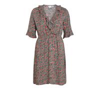 VILA Robe 'Eva Aya' vert / rose / rouge, Taille 36