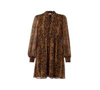 VILA Robe 'FALIA' marron / caramel / noir / blanc, Taille 36