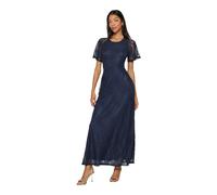 Vila Robe longue Femma manches courtes Bleu XL femme