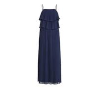 Vila Robe Chiffan Pleat sans manches – Bleu – Taille 40 Femme