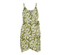 VILA Robe 'MESA' olive / sapin / vert clair / blanc, Taille 42