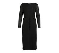 Vila Robe midi à col Bateau Rine L/S, Black Beauty, L