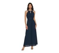 Vila Robe Milina col halter sans manches midi bleu Taille 40 Femme
