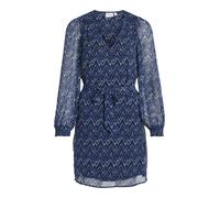 VILA Robe 'VIFalia' bleu / noir / blanc, Taille 38