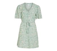 VILA Robe 'VIGrace' crème / bleu-gris, Taille 38