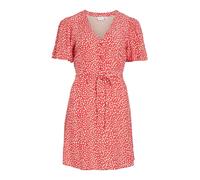 VILA Robe 'VIGrace' rouge clair / blanc, Taille 44