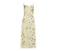 VILA Robe 'VIRavenna' jaune pastel / vert foncé / blanc, Taille 40