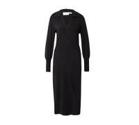 Vila Vicomfy L/S Collar Rib Knit Dress-Noos Robe, Noir, XS Femmes
