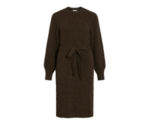 VILA Robes en maille 'LAMPE' brun foncé, Taille M