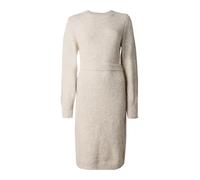 Vila Vilampe O-Neck L/S Knit Midi Dress-Noos mpe Robe mi-Longue à col Rond, Super Light Natural Melan, M Femmes