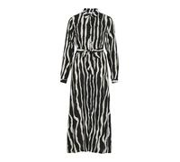 Vila Shirt Dress Visusie L/S Ankle Robe Chemise, Black Beauty, 44 Femmes