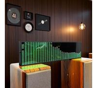 VILA SMO Analyseur de Spectre Musical à LED, indicateur de Niveau Audio RVB, avec 36 Styles d'affichage, 16 Couleurs, 4 gammes de fréquences et Une entrée Audio 3,5 mm, pour Studio de Musique