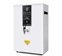 VILA SMO Chaudière À Eau Commerciale, Distributeur d'eau Chaude Instantanée Mural De 50 L, Chaudière en Acier Inoxydable, avec Panneau LED, Filtre Et Robinet, pour Cafés, Bureaux Et Particuliers