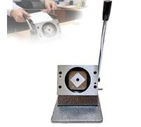 VILA SMO Découpeuse De Badges Carrés 50 × 50 Mm, Perforatrice Graphique Manuelle Et Machine De Découpe à Matrice, avec Poignée Ergonomique pour Une Découpe Précise, Compacte Et Puissante, pour Papier