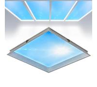 VILA SMO Smart Blue Sky Light Ceiling Lamp, 72W Indoor Artificial Skylight with Natural Light Effect, Adjustable Color Temperature, Recessed Flush Mount for Basement Kitchen Bedroom