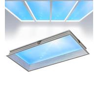 VILA SMO Smart Blue Sky Light Ceiling Lamp, 72W Indoor Artificial Skylight with Natural Light Effect, Adjustable Color Temperature, Recessed Flush Mount for Basement Kitchen Bedroom