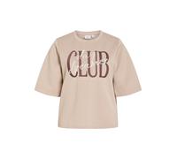VILA T-shirt 'VILoana' marron / taupe / blanc, Taille L