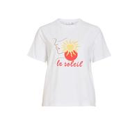 VILA T-shirt ' VINORA' jaune / rouge sang / blanc, Taille S