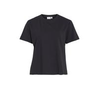 Vila T-Shirt Vinora S/S pour Femme, Black Beauty, M