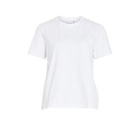 Vila T-Shirt Vinora S/S pour Femme, Blanc éclatant., L