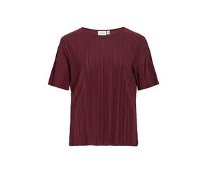 VILA T-shirt 'VIPLISA' lie de vin, Taille XS
