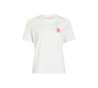 VILA T-shirt 'VISybilla Bisou' rouge sang / blanc, Taille XS